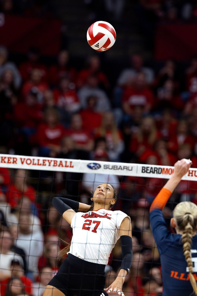 NCAA Volleyball 2025: Nebraska 3:0 Illinois